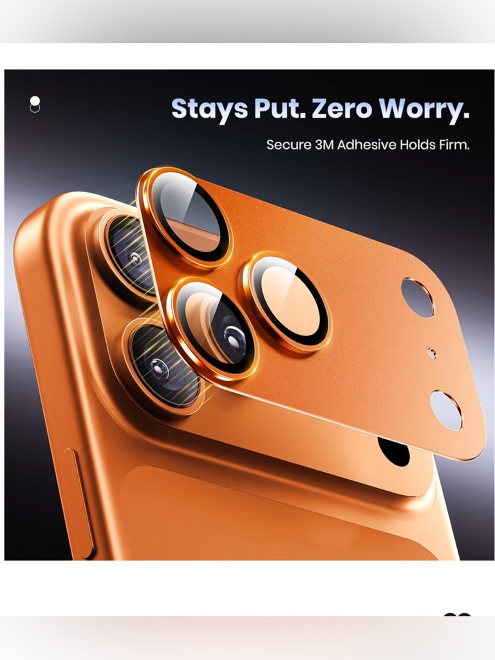 iPhone 17 Pro Camera Lens Protector orange